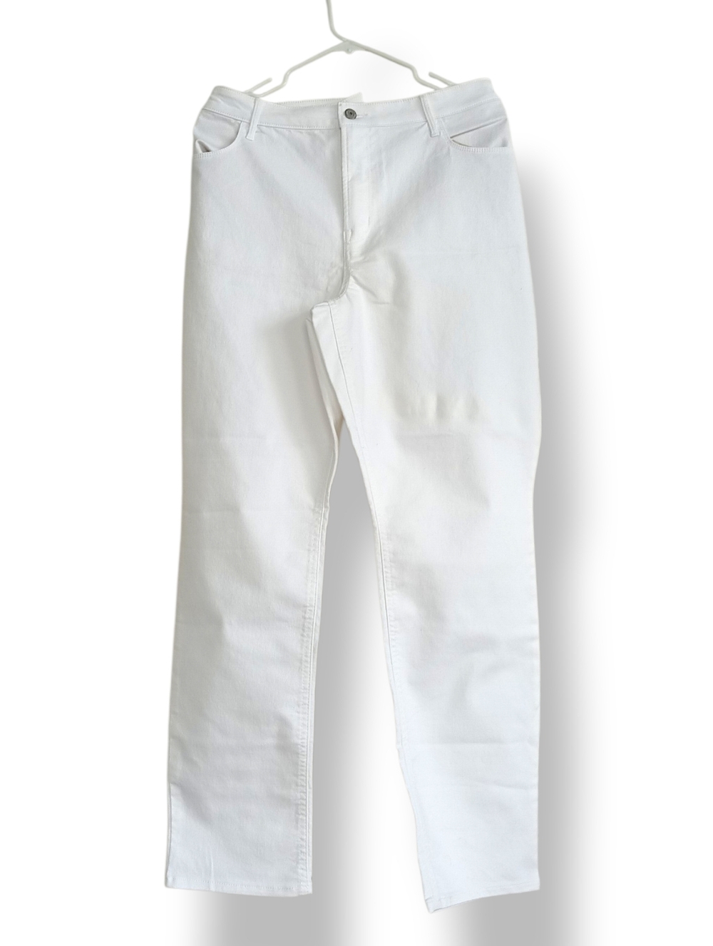 Old Navy White Straight Leg Jeans High Waist Plus Classic 18W